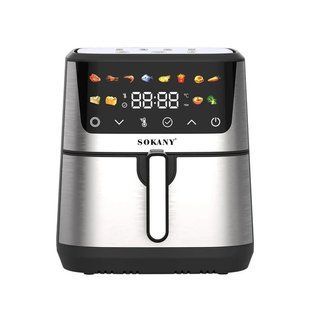 Аэрофритница электрическая Sokany SK-10066 Электрическая фритюрница без масла с таймером / Аэрогриль 9.5 л 2400 Вт