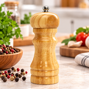 Мельница соль/перец 16см BN-923 / Деревянная механическая мельница для специй