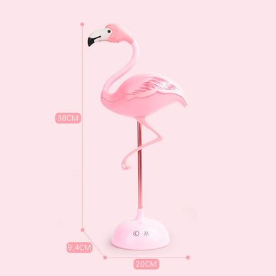 Настольный светильник ночник "Фламинго" Led Lucia / Светодиодный ночник / Детская лампа, Розовый
