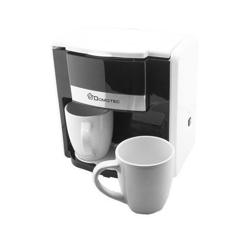 Капелювальна кавоварка Domotec MS-0706 з 2 чашками біла
