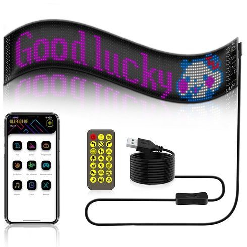 Гибкий экран LED Matrix Panel APP wifi rgb 192*1762мм(16X192) ART-0624