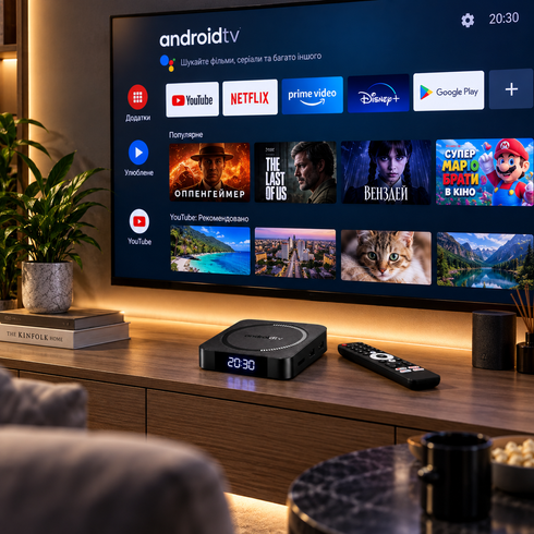 Смарт ТВ-приставка I96 Z18 Android TV / Приставка для TV 4/32 ГБ, Wi-Fi 2.4/5 ГГц, 4K