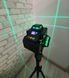 Лазерный уровень нивелир для стяжки пола HILDA 4D 16 линий 360°С самовыравнивается Зеленый луч + пульт + аккумулятор с дисплеем