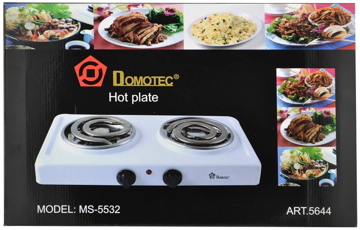 Настольная плита электрическая на 2 конфорки Domotec MS-5532