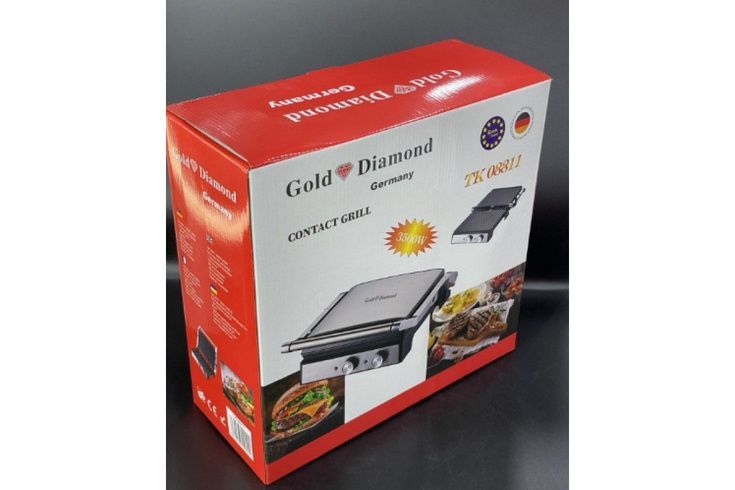 Настольный контактный электрогриль Gold Diamond TK 08811