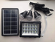 Портативная солнечная станция GDTimes GD 106 фонарь + 3 лампочки, Черный